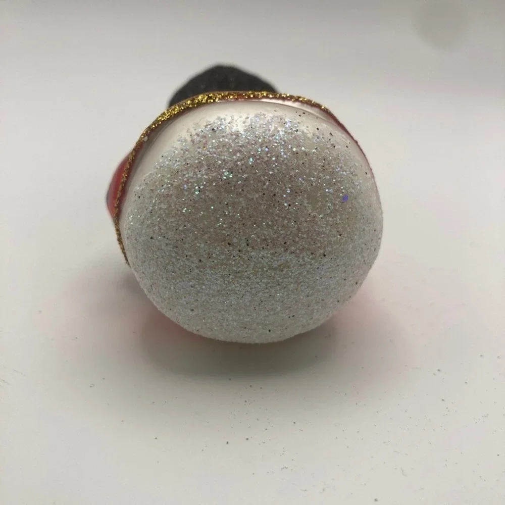 Vintage‎ Hand Blown/Painted Snowman Christmas Ornament Collectible Classic
